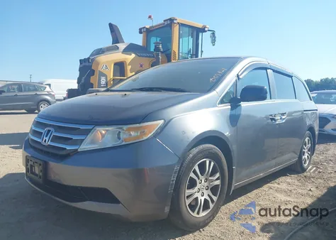 2011 Honda Odyssey Ex from USA, damaged, VIN 5FNRL5H42BB009421